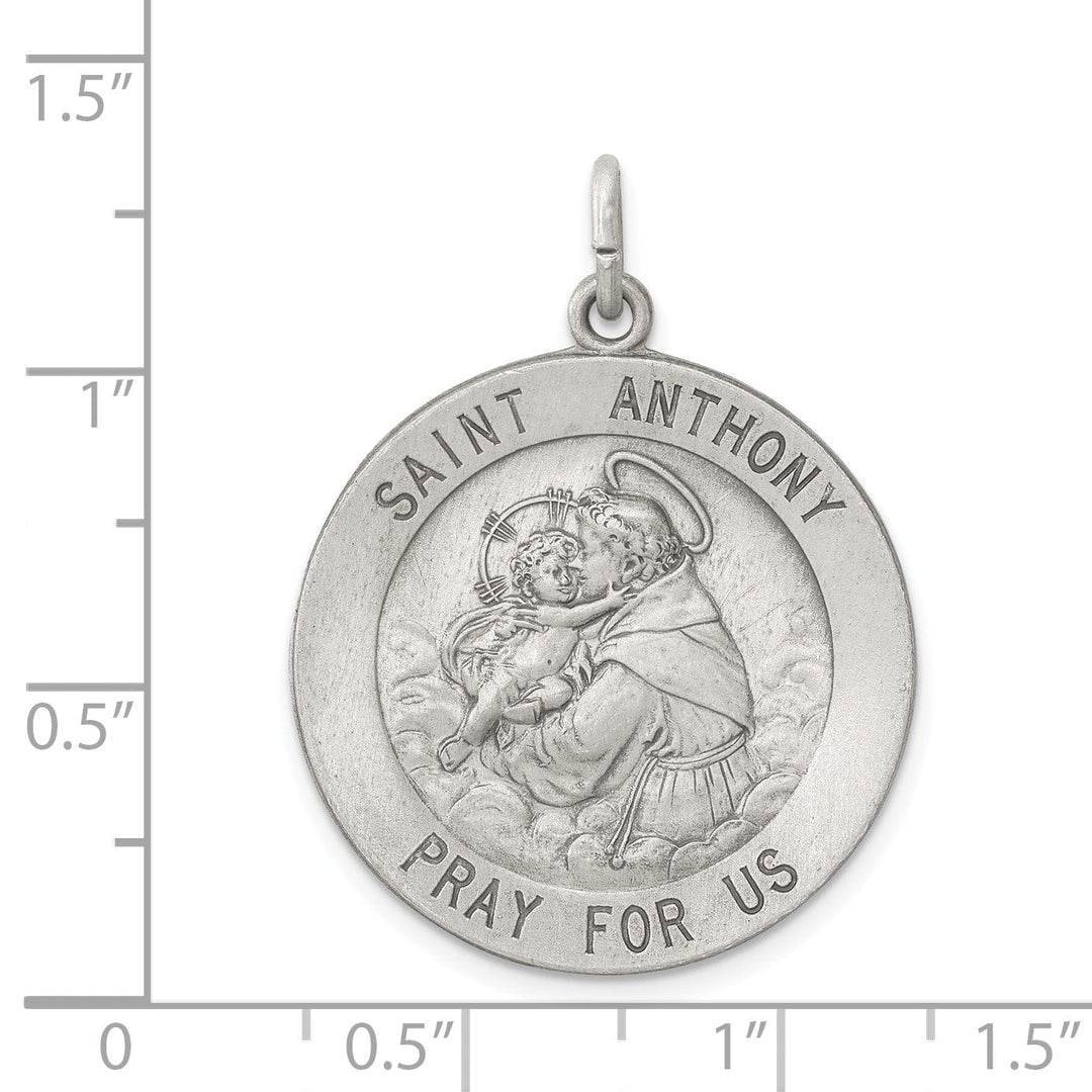 Lovely Rita's Pendants & Charms Sterling Silver Antiqued Saint Anthony Medal
