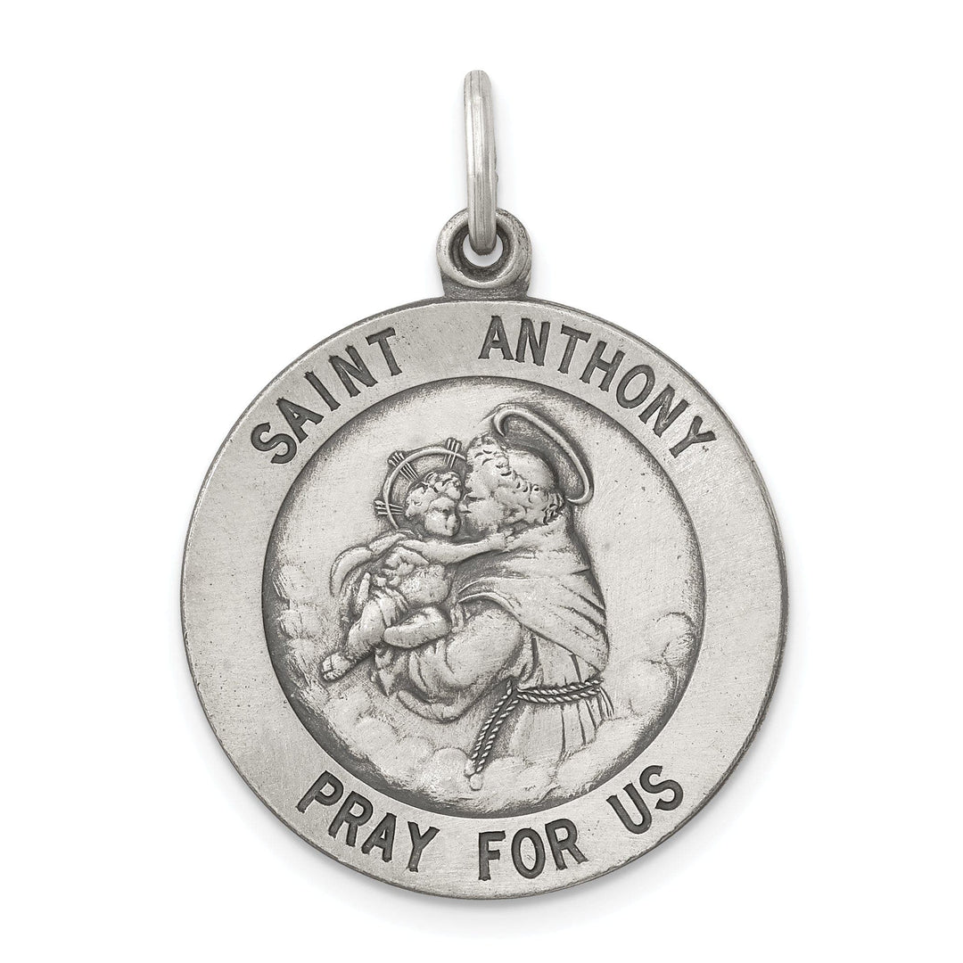 Lovely Rita's Pendants & Charms Sterling Silver Antiqued Saint Anthony Medal