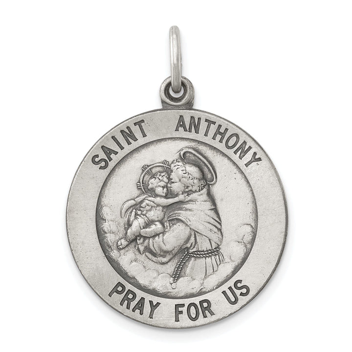 Lovely Rita's Pendants & Charms Sterling Silver Antiqued Saint Anthony Medal