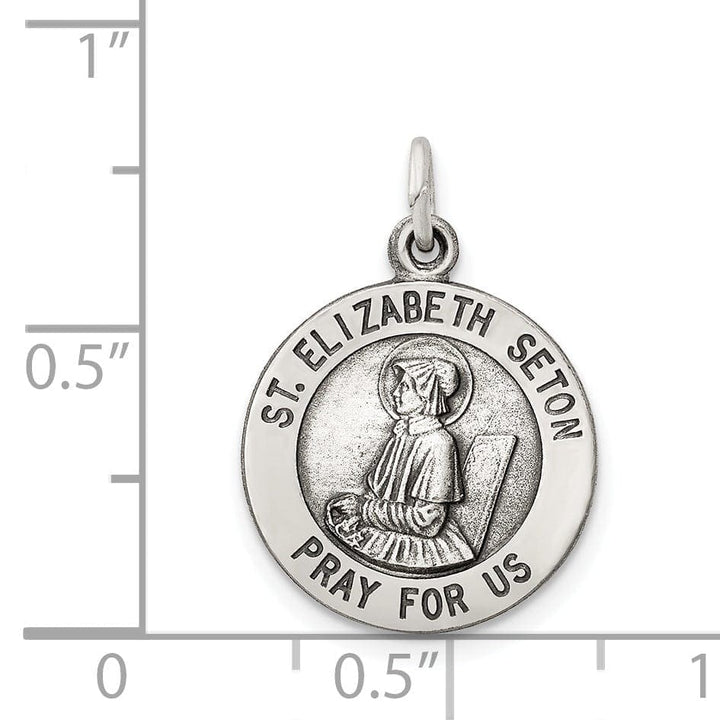 Lovely Rita's Pendants & Charms Sterling Silver Antiqued Saint Elizabeth Seton Med