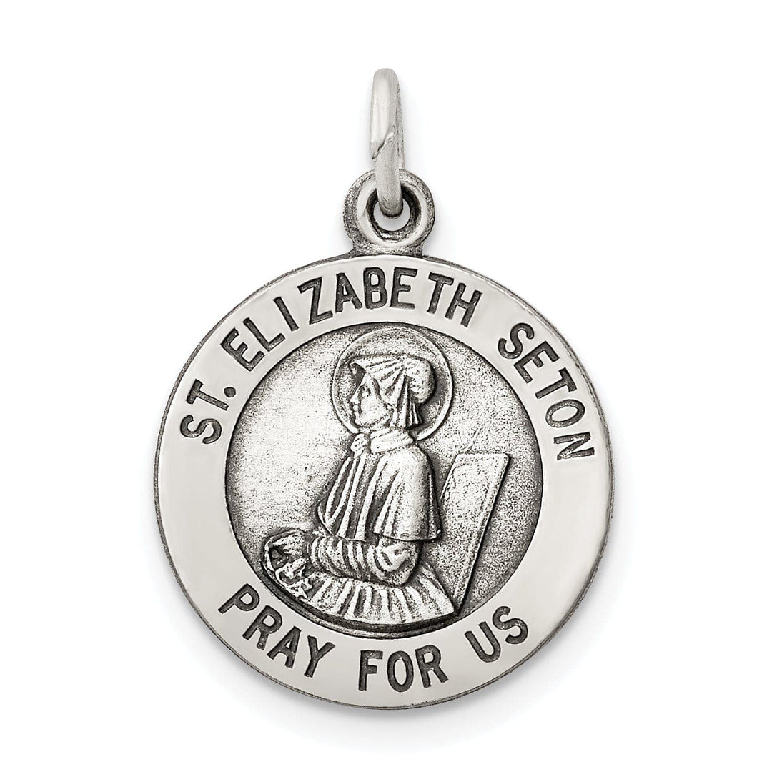 Lovely Rita's Pendants & Charms Sterling Silver Antiqued Saint Elizabeth Seton Med