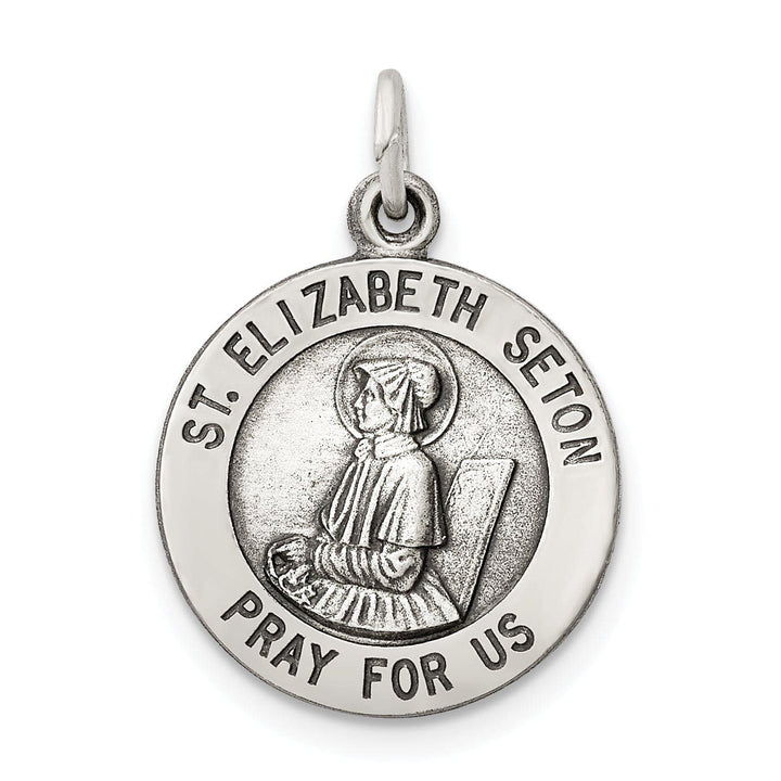 Lovely Rita's Pendants & Charms Sterling Silver Antiqued Saint Elizabeth Seton Med