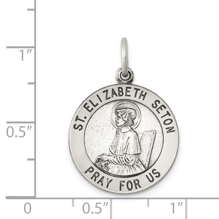 Lovely Rita's Pendants & Charms Sterling Silver Antiqued Saint Elizabeth Seton Med