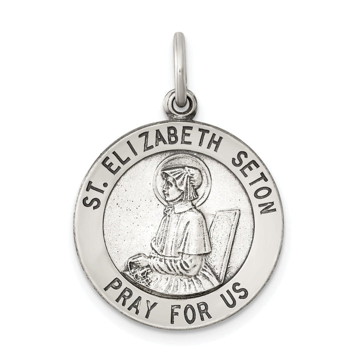 Lovely Rita's Pendants & Charms Sterling Silver Antiqued Saint Elizabeth Seton Med