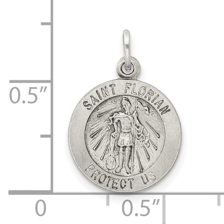 Lovely Rita's Pendants & Charms Sterling Silver Antiqued Saint Florian Medal