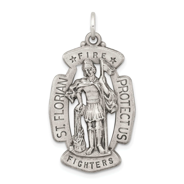 Lovely Rita's Pendants & Charms Sterling Silver Antiqued Saint Florian Medal