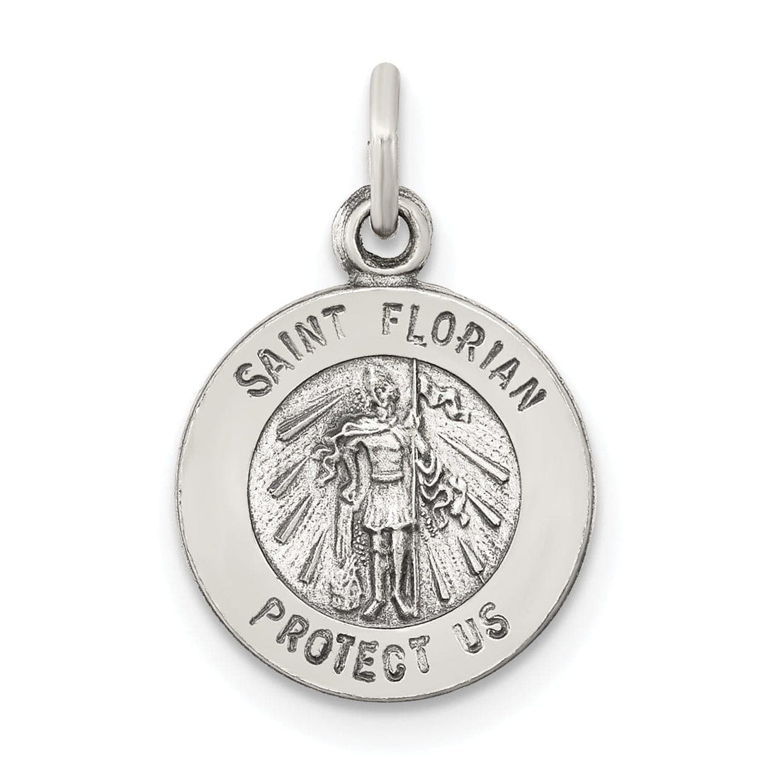 Lovely Rita's Pendants & Charms Sterling Silver Antiqued Saint Florian Medal