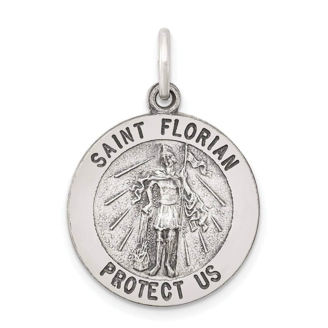 Lovely Rita's Pendants & Charms Sterling Silver Antiqued Saint Florian Medal