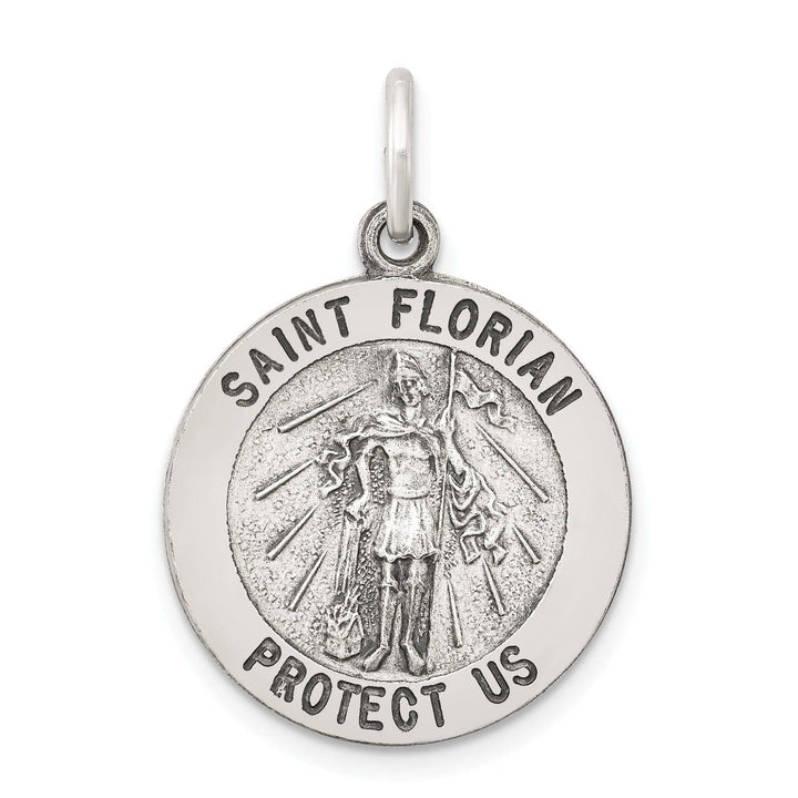 Lovely Rita's Pendants & Charms Sterling Silver Antiqued Saint Florian Medal