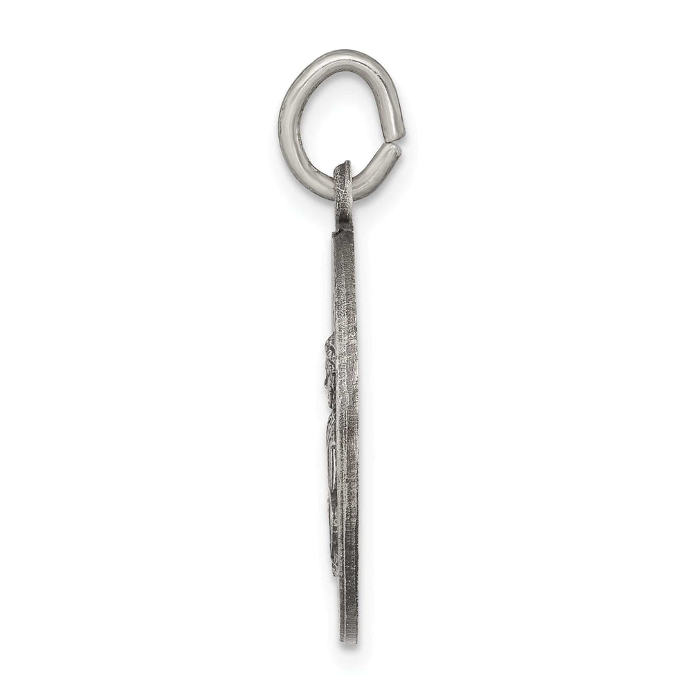 Lovely Rita's Pendants & Charms Sterling Silver Antiqued Saint Gabriel Medal