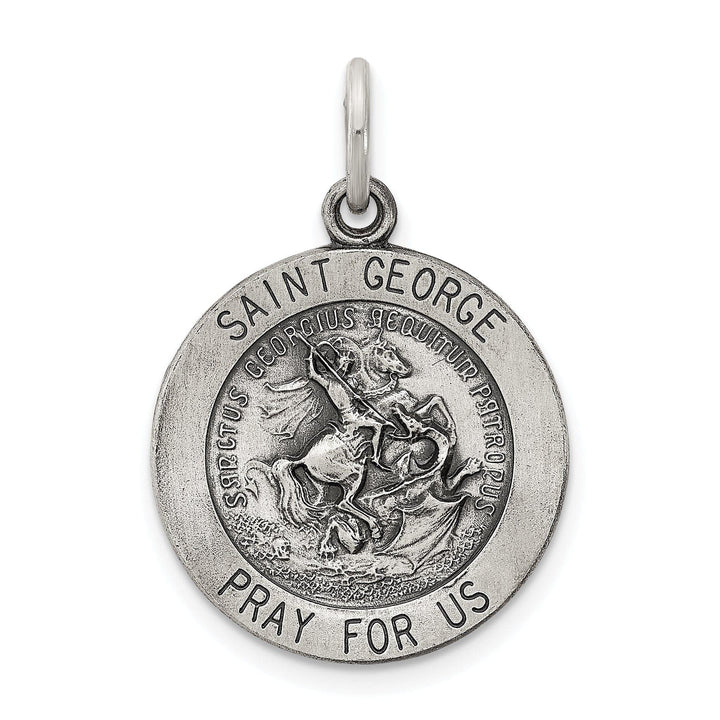 Lovely Rita's Pendants & Charms Sterling Silver Antiqued Saint George Medal