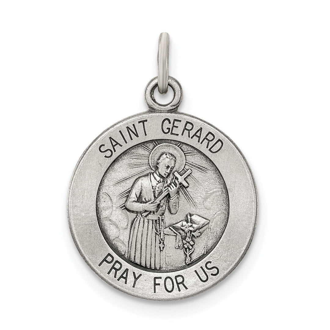 Lovely Rita's Pendants & Charms Sterling Silver Antiqued Saint Gerard Medal