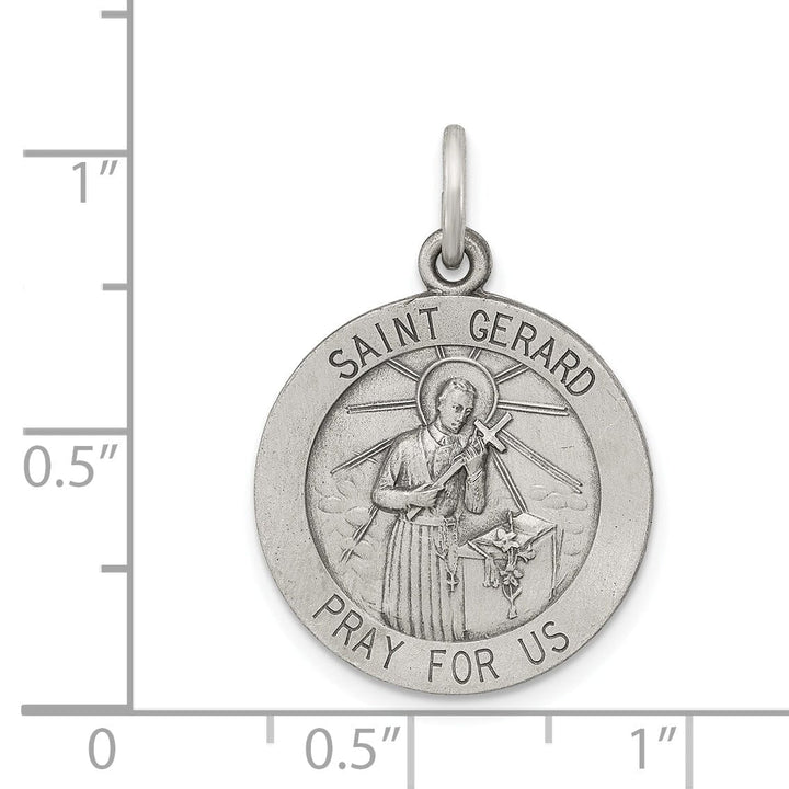 Lovely Rita's Pendants & Charms Sterling Silver Antiqued Saint Gerard Medal