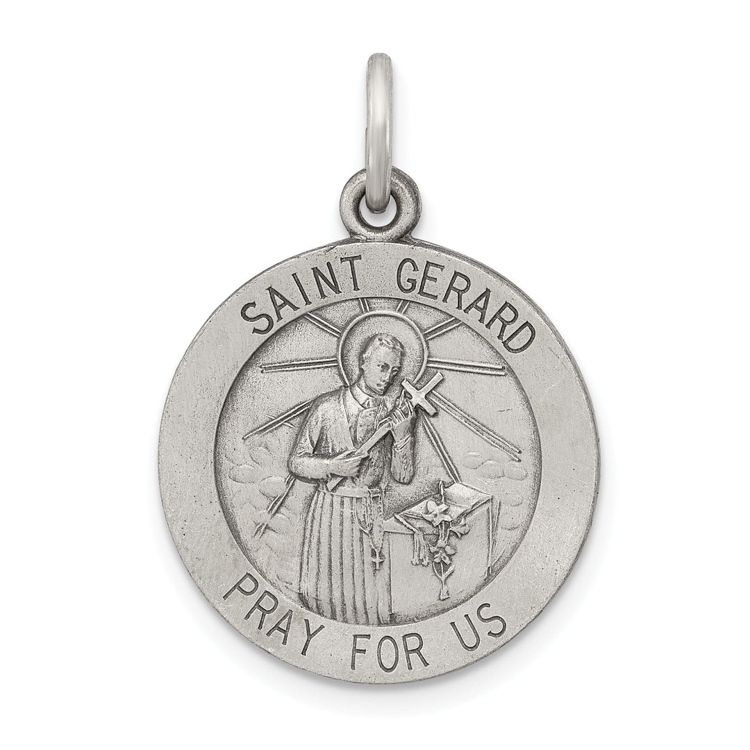 Lovely Rita's Pendants & Charms Sterling Silver Antiqued Saint Gerard Medal