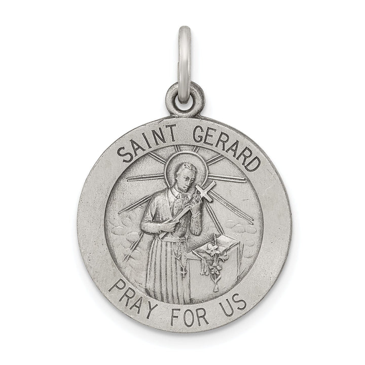 Lovely Rita's Pendants & Charms Sterling Silver Antiqued Saint Gerard Medal