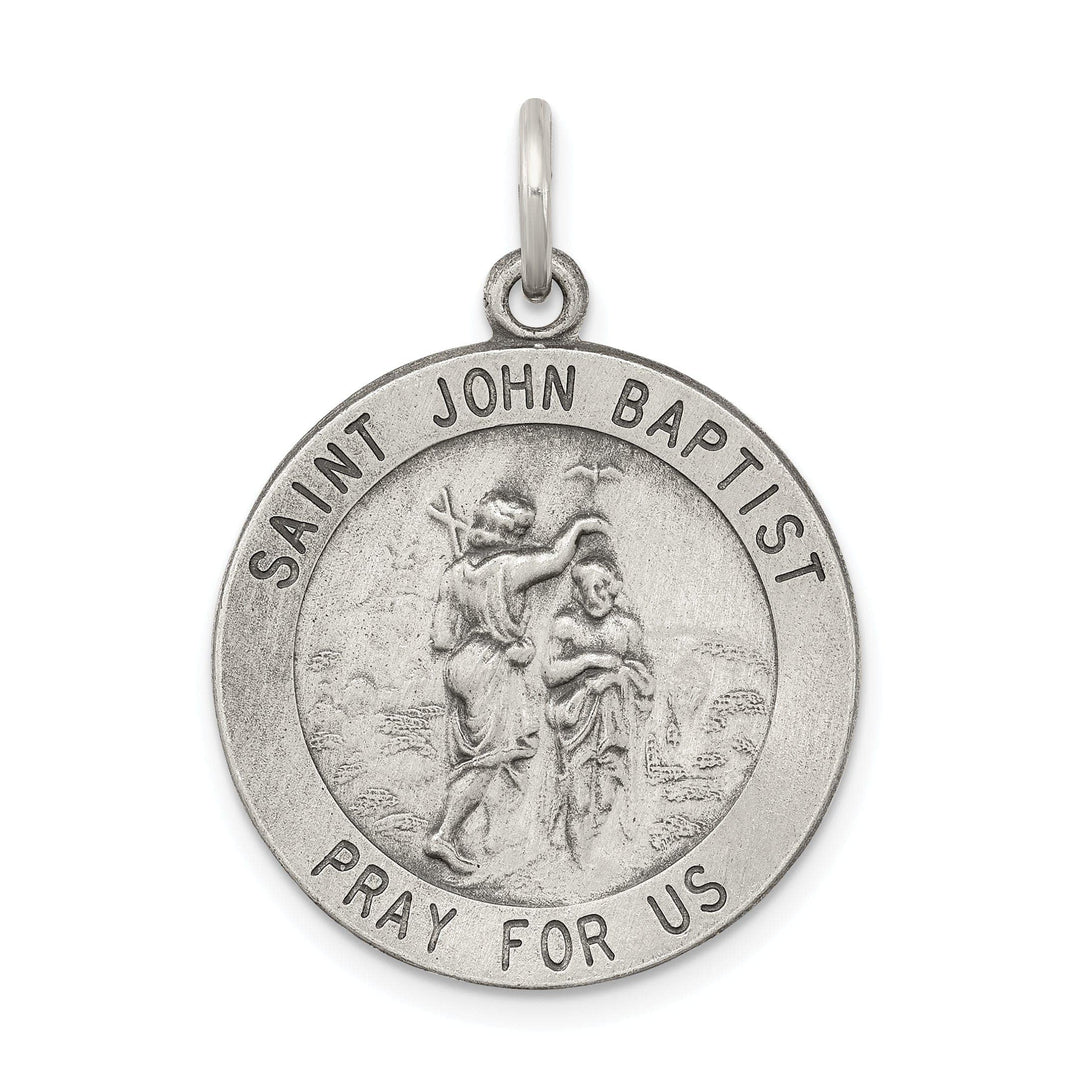 Lovely Rita's Pendants & Charms Sterling Silver Antiqued Saint John the Baptist Me