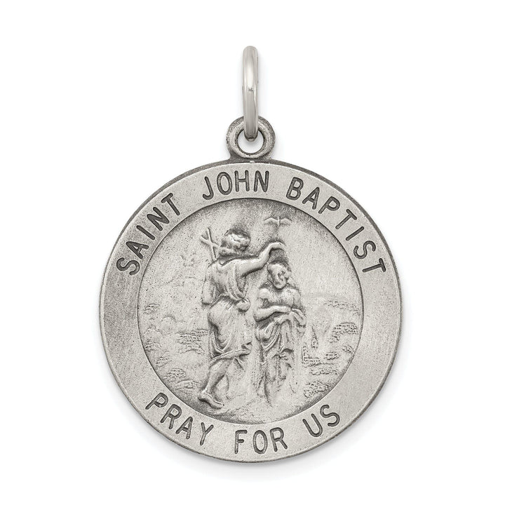 Lovely Rita's Pendants & Charms Sterling Silver Antiqued Saint John the Baptist Me
