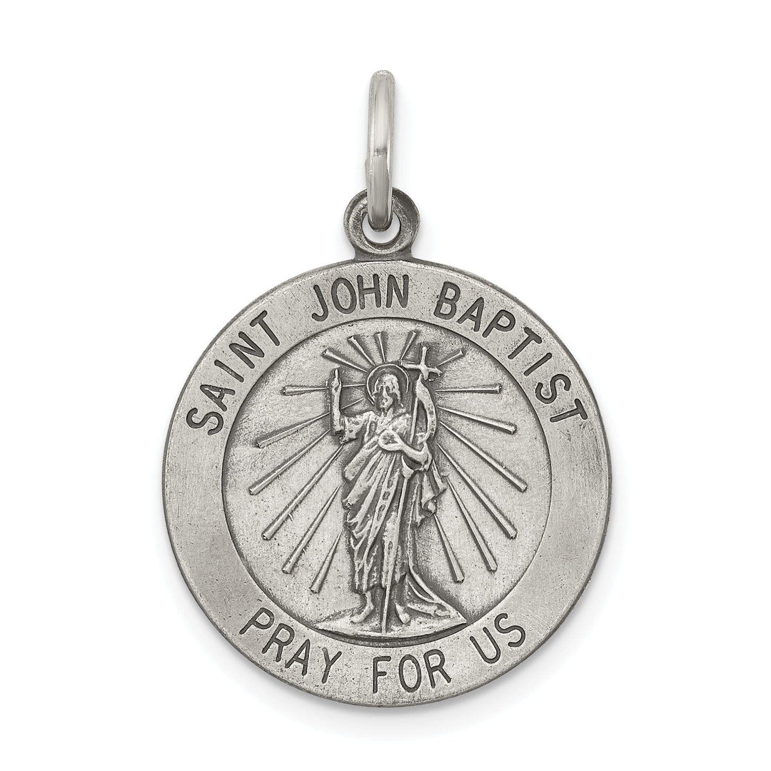 Lovely Rita's Pendants & Charms Sterling Silver Antiqued Saint John the Baptist Me