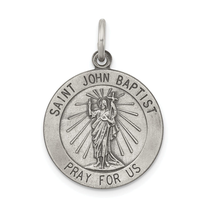 Lovely Rita's Pendants & Charms Sterling Silver Antiqued Saint John the Baptist Me