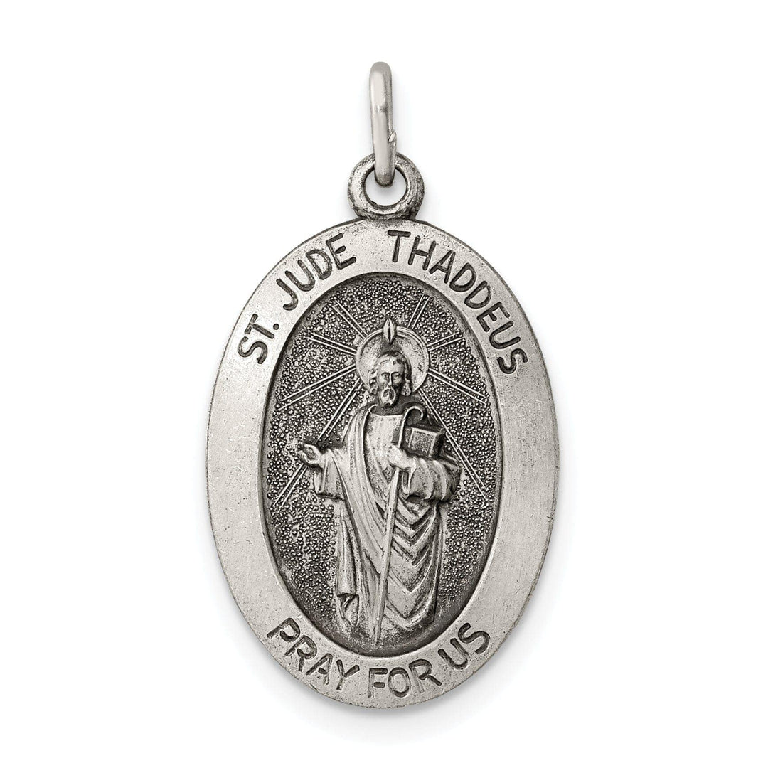 Lovely Rita's Pendants & Charms Sterling Silver Antiqued Saint Jude Thaddeus Medal