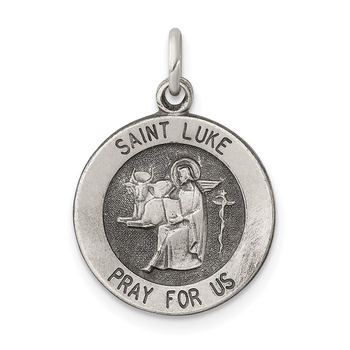 Lovely Rita's Pendants & Charms Sterling Silver Antiqued Saint Luke Medal