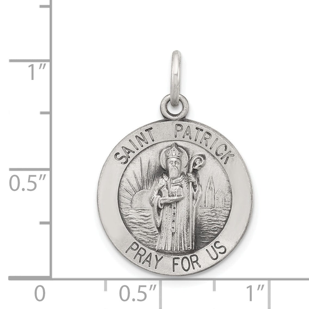Lovely Rita's Pendants & Charms Sterling Silver Antiqued Saint Patrick Medal
