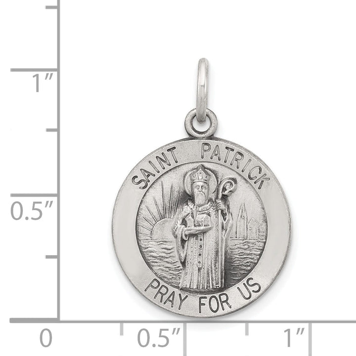 Lovely Rita's Pendants & Charms Sterling Silver Antiqued Saint Patrick Medal