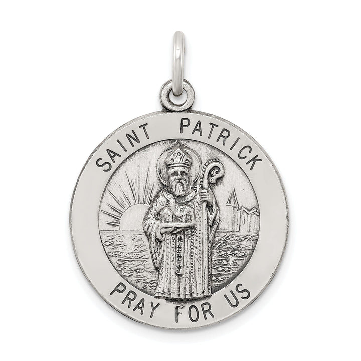 Lovely Rita's Pendants & Charms Sterling Silver Antiqued Saint Patrick Medal
