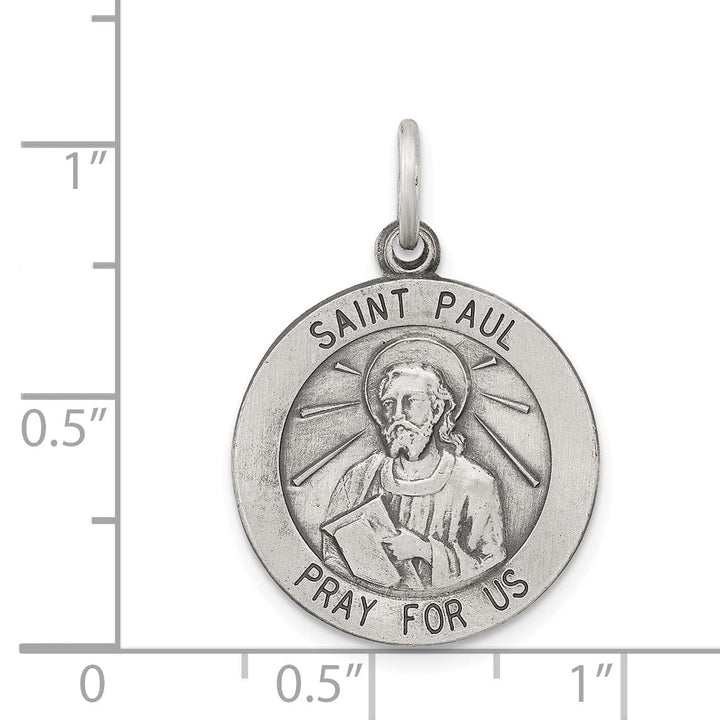 Lovely Rita's Pendants & Charms Sterling Silver Antiqued Saint Paul Medal