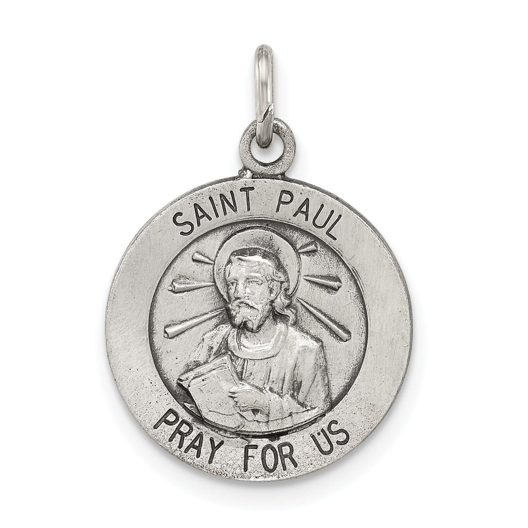 Lovely Rita's Pendants & Charms Sterling Silver Antiqued Saint Paul Medal