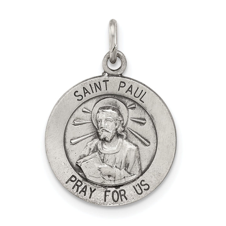 Lovely Rita's Pendants & Charms Sterling Silver Antiqued Saint Paul Medal