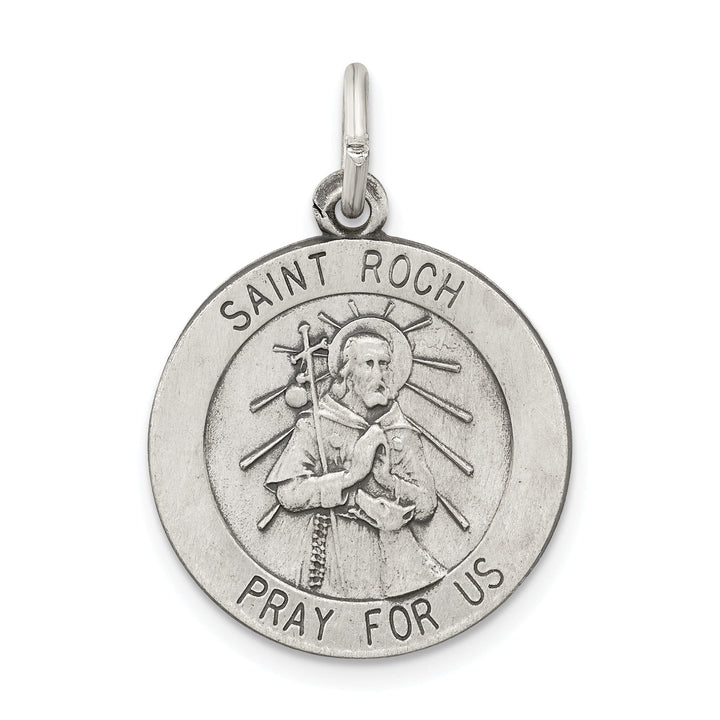 Lovely Rita's Pendants & Charms Sterling Silver Antiqued Saint Roch Medal