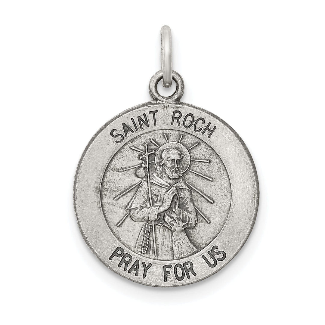 Lovely Rita's Pendants & Charms Sterling Silver Antiqued Saint Roch Medal