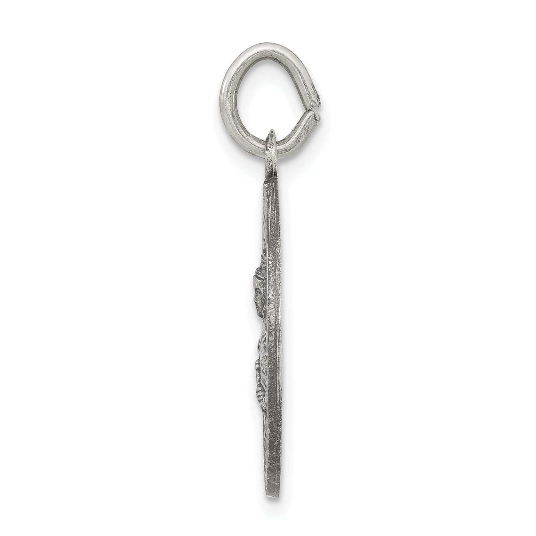 Lovely Rita's Pendants & Charms Sterling Silver Antiqued St. Barbara Medal Pendant