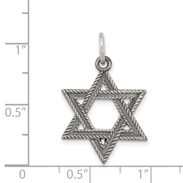 Lovely Rita's Pendants & Charms Sterling Silver Antiqued Star of David Pendant