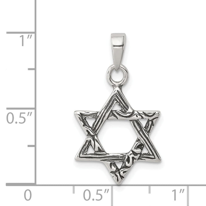 Lovely Rita's Pendants & Charms Sterling Silver Antiqued Star of David Pendant