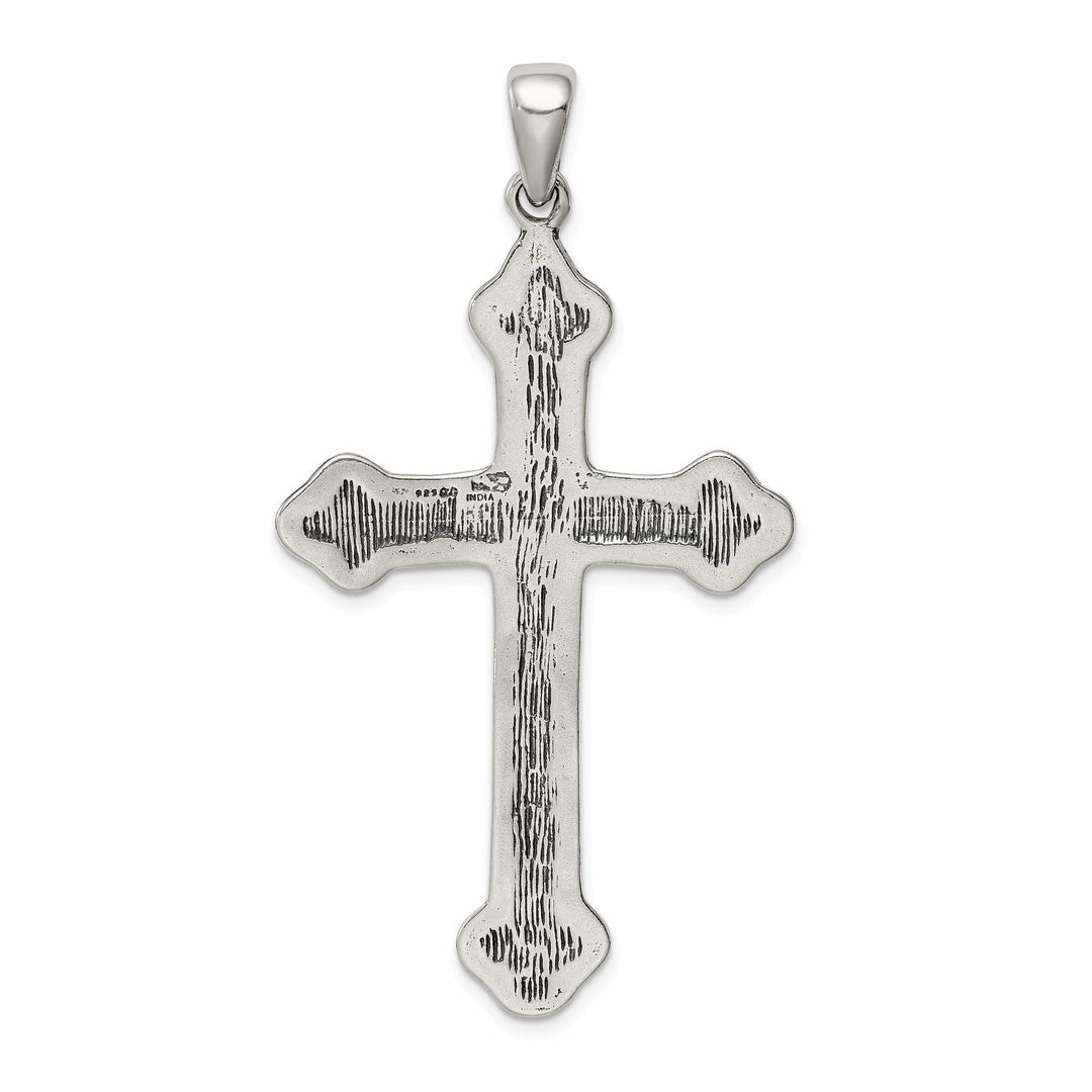 Lovely Rita's Pendants & Charms Sterling Silver Antiqued Thorn Cross Pendant