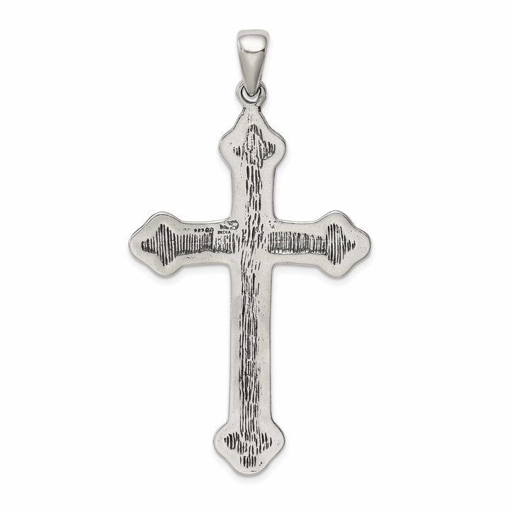 Lovely Rita's Pendants & Charms Sterling Silver Antiqued Thorn Cross Pendant