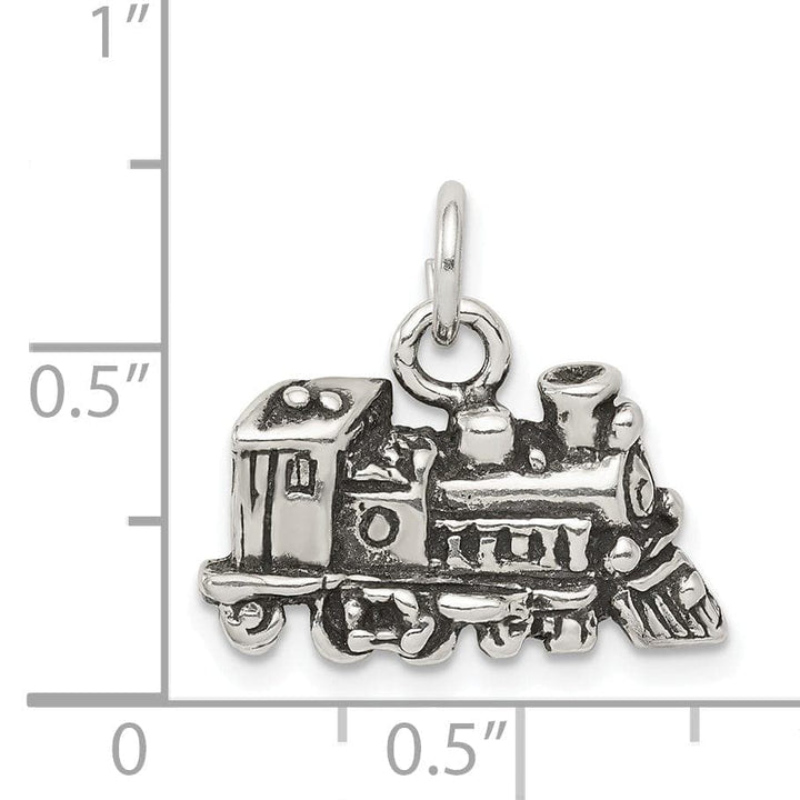 Lovely Rita's Pendants & Charms Sterling Silver Antiqued Train Charm Pendant