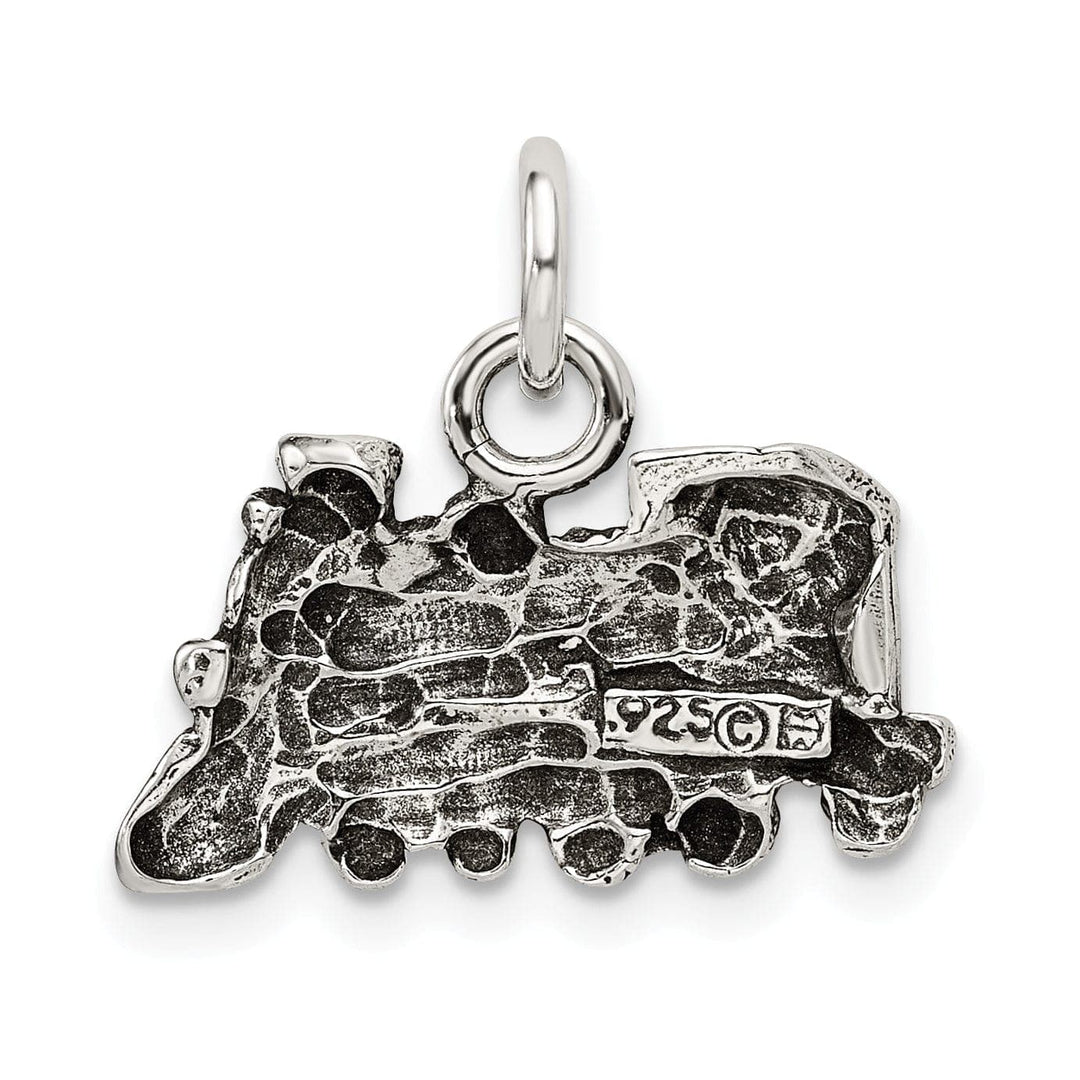 Lovely Rita's Pendants & Charms Sterling Silver Antiqued Train Charm Pendant