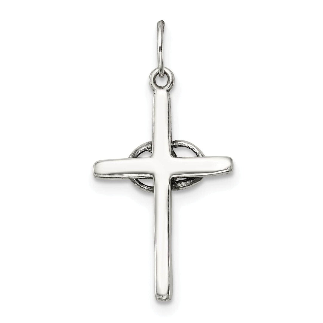 Lovely Rita's Pendants & Charms Sterling Silver Antiqued Wedding Cross Pendant