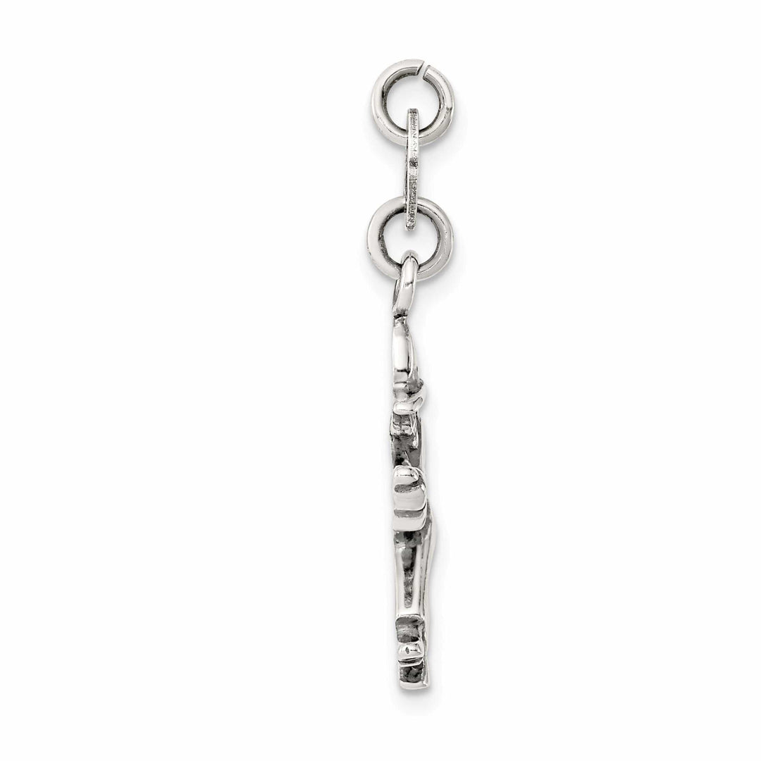 Lovely Rita's Pendants & Charms Sterling Silver Antiqued Witch Slide Pendant