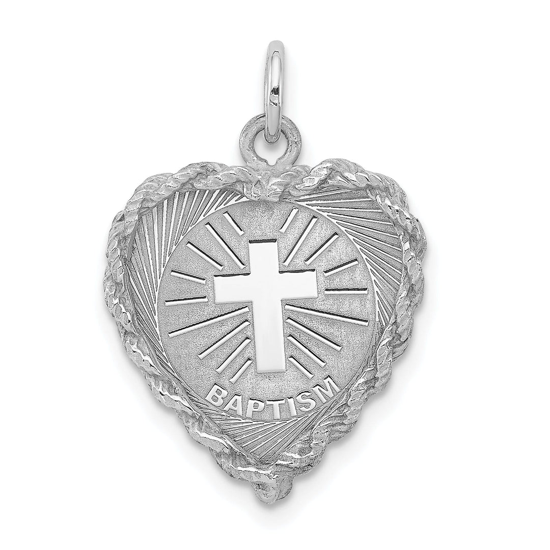 Lovely Rita's Pendants & Charms Sterling Silver Baptism Disc Charm