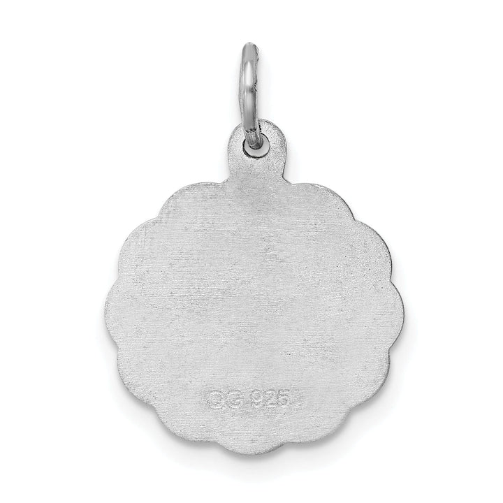 Lovely Rita's Pendants & Charms Sterling Silver Baptism Disc Charm