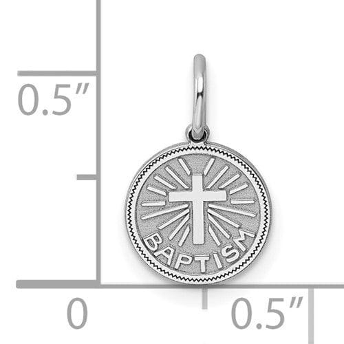 Lovely Rita's Pendants & Charms Sterling Silver Baptism Disc Charm