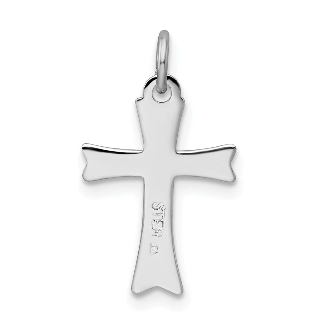 Lovely Rita's Pendants & Charms Sterling Silver Black Enameled Cross