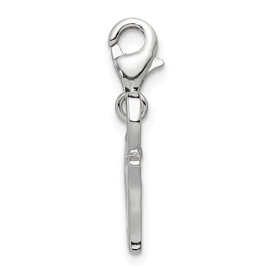 Lovely Rita's Pendants & Charms Sterling Silver Blue Enameled Elephant Charm