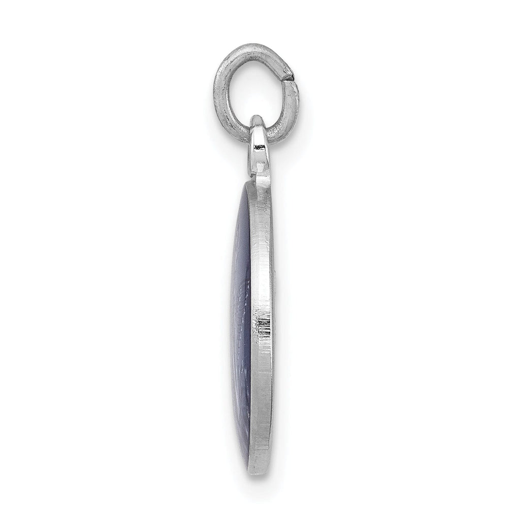 Lovely Rita's Pendants & Charms Sterling Silver Blue Epoxy Angel Charm