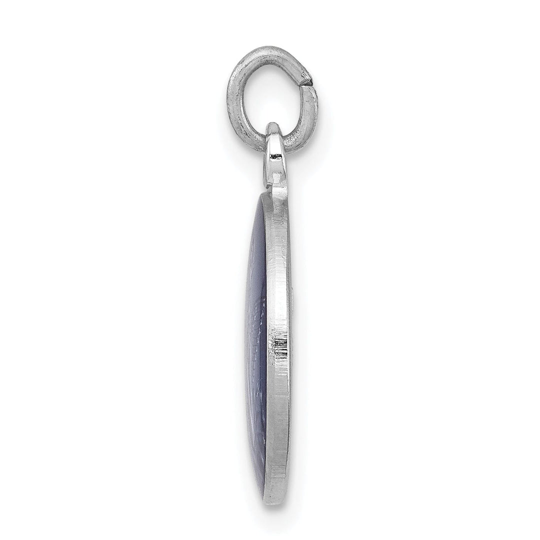 Lovely Rita's Pendants & Charms Sterling Silver Blue Epoxy Angel Charm