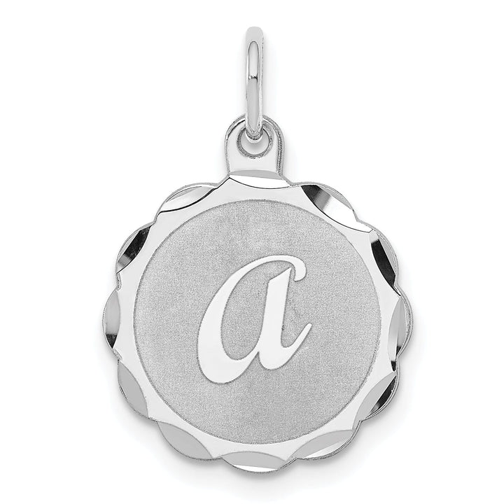 Lovely Rita's Pendants & Charms Sterling Silver Brocaded Initial A Charm